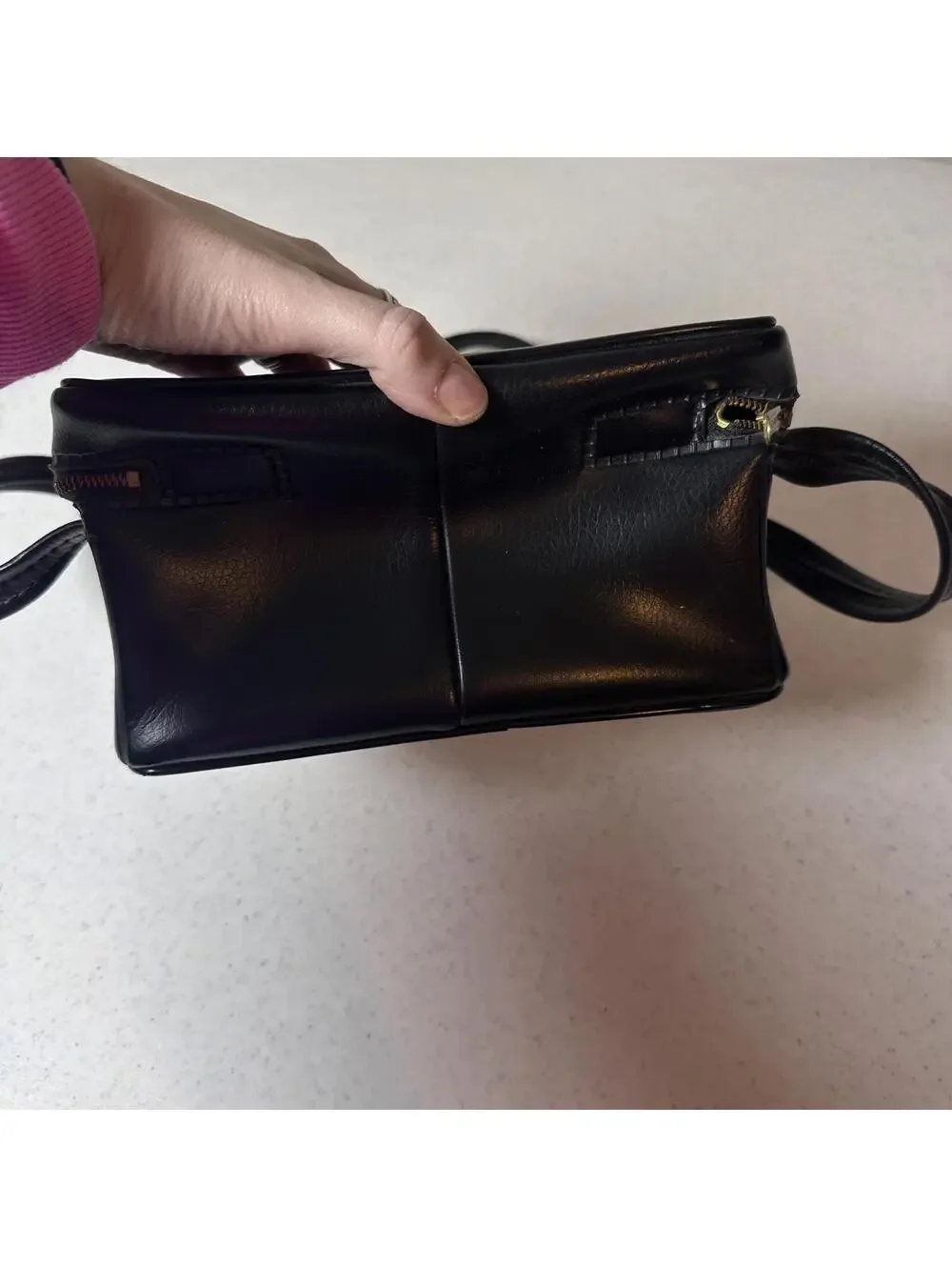 Vintage Kodak Black Faux Leather Crossbody Bag